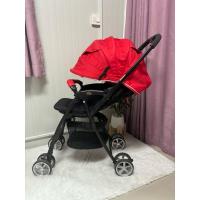 ราคา แรกเกิด-4ปี รถเข็นสองทาง Aprica - AirRia Luxina Red High Seat Baby Stroller มือสองสภาพดีมาก ซัพพอร์ทครบ (29857506115)