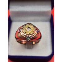 ราคา แหวนมหาจักร-พรหมประสิทธิ์ แหวนผู้ชาย ฝั่งพลอย 4 ชนิด ทับทิม,ไพริน,บุษราคัม,มรกต (49350767387)
