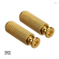 ราคา 2PCS โลหะกีตาร์ไฟฟ้า Tremolo Bridge Studs Anchors สกรูเส้นผ่านศูนย์กลาง 8 มม.อุปกรณ์เสริมทดแทน Golden (28489600853)