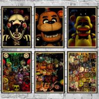 ราคา Five Nights at Freddys Game Retro โปสเตอร์ตกแต่งบ้านโปสเตอร์คราฟท์ภาพวาดสติ๊กเกอร์ติดผนัง (42878586668)