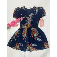 ราคา เดรสสั้น สีน้ำเงิน ลายดอก #เสื้อมือสอง (28380823301)