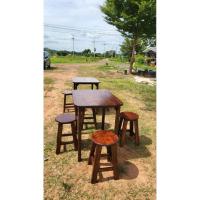 ราคา ชุดโต๊ะสี่เหลี่ยมเก้าอี้กลม 4ที่นั่ง (42010851581)