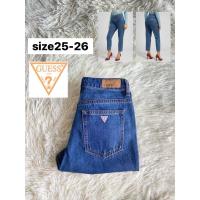 ราคา GUESS MOM Straight Jeans แท้% มือสอง (20386712843)