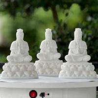 ราคา เจ้าแม่กวนอิม แกะสลัก หินขาวพม่า หรือ หินอ่อน องค์กวนอิม พระมหาโพธิสัตว์ กวนอิม หน้าตัก 3 นิ้ว 2 ชิ้น แยกฐาน (18784727240)