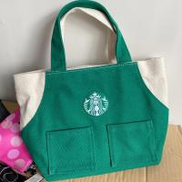 ราคา Working Sundries กระเป๋าใบเล็กผ้าใบหนากระเป๋าใบเล็ก Bento Color Matching Tote กระเป๋าถือสะดวกกระเป๋าใบเล็ก (48003983275)