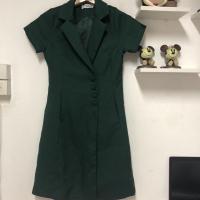 ราคา ชุดเดรสแขนสั้นสีเขียว มือสอง (8115674093)