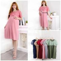 ราคา AT142 ชุดเดรสคลุมท้องลูกไม้ - ชุดให้นม - คุณแม่ตั้งครรภ์ Syifa (43405802652)