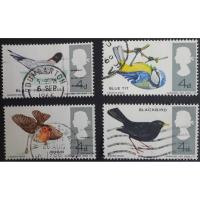 ราคา E109 แสตมป์อังกฤษใช้แล้ว ชุด Birds ปี 1966 ใช้แล้ว สภาพดี 4 ดวง ครบชุด (6104255123)