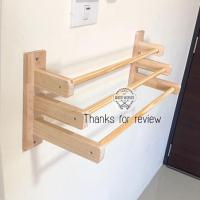 ราคา ราวแขวนผ้า ราวแขวนของ 3 ระดับ ‼️แถมฟรี น็อต+พุก ยึดผนัง ไม่ต้องซื้อเพิ่ม‼️ (8522627846)