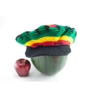 ราคา สินค้าราสต้า Tam Rasta Visor Red Sun Pattern หมวกโครเชต์ราสต้า-เรกเก้ ดีไซน์เป็นรูปดอกทานตะวัน (6775406920)