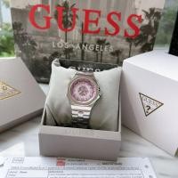 ราคา หน้าปัดสีชมพู โชว์กลไก ✨ นาฬิกา Guess EMPRESS SILVER GW0551L1 (24864039611)