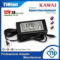 ราคา 12V 2A อะแดปเตอร์ AC/DC PS-129A สําหรับ Kawai KDP70 KDP75 KDP88 ES110 ES118 ES120 คีย์บอร์ดเปียโนดิจิตอล VPC1 Virtual Controller แหล่งจ่ายไฟ (56850373137)