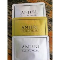 ราคา Anjeri มาส์กหน้า Facial Mask สีทอง-สีเงิน แผ่นมาส์กหน้า มาส์กหน้า มาส์กสีทอง สูตรผิวขาว แท้ % (9772663779)