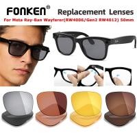 ราคา FONKEN เลนส์สำหรับแว่นตากันแดดแบบ Wayfarer (Ray-Ban Gen2) เลนส์แว่นตาอัจฉริยะ 50 มม. (48853793274)