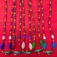 ราคา สร้อยคอลูกปัดหินทวารวดีหลากสี (41902574807)