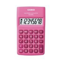 ราคา Casio Calculator เครื่องคิดเลข คาสิโอ รุ่น HL-815L-PK แบบพกพา 8 หลัก สีชมพู (2634429048)