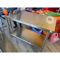 ราคา โต๊ะครัว มีชั้นวาง สแตนเลสขนาด 60x150x85cm (15198190946)