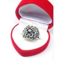 ราคา แหวนตัวเรือนเงินแท้925 นิลดำ (29612746636)