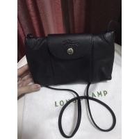 ราคา ส่งต่อ!! USED LIKE NEW LONGCHAMP LE PLIAGE CUIR CROSSBODY BLACK BAG แท้100% (20244585851)