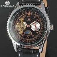 ราคา 【 Forsining / forsining 】นาฬิกาข้อมือ สายหนังวัวแท้ อัตโนมัติ ฟังก์ชั่นกล้อง 24 ชั่วโมง สําหรับผู้ชาย (11875795541)