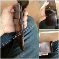 ราคา ซองมือถือหนังแท้ แบบบาง หน้าจอ 6 - 6.5นิ้ว ใส่ได้ทุกรุ่น ทุกยี่ห้อ หนังวัวแท้ๆ (7752256667)