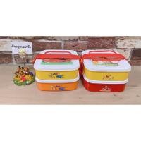 ราคา ปิ่นโต2 ชั้น ลายหมีพูห์ มีฝาปิดแยกชั้น (27469639121)