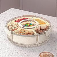 ราคา ผลไม้แห้งแบบพกพาลูกอมผลไม้จานหมุนกล่องขนม6ปิดผนึกที่มีฝาปิดสลัดกลมกันความชื้น คิวเคอาร์ดี (43027659282)