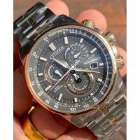 ราคา นาฬิกาข้อมือ Citizen Eco-Drive Chronograph PCAT Gray Dial Stainless Steel Bracelet CB5886-58H (25166175055)