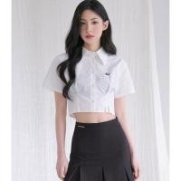 ราคา ALAND เสื้อ AVAN DRESS AILEY CROP SHORTSLEEVE SHIRT (23787826663)