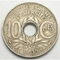 ราคา ปี 1935, เหรียญ 10 Centimes , ประเทศฝรั่งเศส (France) (7567366791)