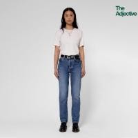 ราคา Nudie Jeans/ Breezy Britt-Day Dreamer/ กางเกงยีนส์กระดุม ทรงบอยเฟรนด์สีน้ำเงินกลาง เฟดสวย ทรงหลวม ใส่สวย นูดี้แท้ (28351138432)