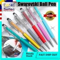 ราคา Swarovski 2in1 Crystal Touch Screen Stylus Pen ปากกาลูกลื่นสําหรับ Iphone Android สมาร์ทโฟน Hari Guruact (23368796492)