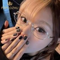 ราคา เลนส์แว่นตาทรงรูปไข่แบบโลหะเงิน เหมาะสำหรับผู้หญิงในตอนกลางวัน เพื่อความงามและสไตล์ (57955847517)
