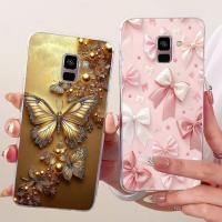 ราคา สําหรับ Samsung Galaxy A8 + 2018 กรณี A8 PLUS ซิลิโคนนุ่มผีเสื้อเคสโทรศัพท์สําหรับ SamsungA8 PLUS 2018 ปลอก (47356433772)
