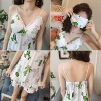 ราคา พร้อมส่ง! ชุดนอนสายเดี่ยวผ้าคอตตอนสุดน่ารัก แถมผ้าปิดตา (2603773206)