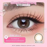 ราคา คอนแทคเลนส์ รุ่น Mini jelly ขนาดมินิ Brown / Gray (Kitty kawaii) (26151316676)