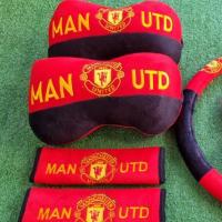 ราคา setหมอนรองคอ+ที่หุ้มเบลล์ในรถยนต์ลายแมนยู (13920237123)