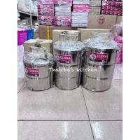 ราคา ปิ่นโต ปิ่นโตสแตนเลส 14/2,14/3,16/3 ตราหัวม้าลาย (28107369512)