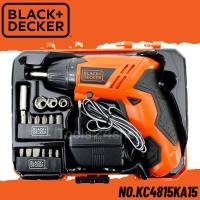 ราคา BLACK & DECKER ชุดสว่านไขควง 15 ชิ้น พร้อมอุปกรณ์ขัน 4.8V No.KC4815KA15-B1 (7915251530)
