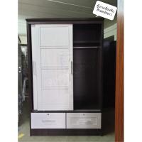 ราคา ตู้เสื้อผ้าบานเลื่อน สีวอลนัทขาว (สอบถามค่าบริการก่อนกดสั่งซื้อ ต่างจังหวัดไม่ได้จัดส่ง) (78270737)