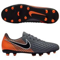 ราคา รองเท้าฟุตบอล รองเท้าสตั๊ด Nike Magista Obra 2 FG ของแท้แน่นอน (เทา ส้ม) (1874661405)