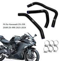 ราคา Fit for Kawasaki ZX 4R ZX4R ZX4RR ZX-25R 2023 2024 Motorcycle Radiator Hoses Water Coolant Tube Sil (44904121625)