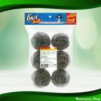 ราคา อัลตร้า ฝอยสเตนเลส ขนาด 25 กรัม โพลี ไบรท์ (แพ็ค6ชิ้น) Ultra Stainless Capillary Poly Brite (16691677066)