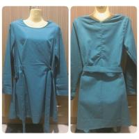 ราคา เดรสสีเขียว/ฟ้าคราม แขนยาว (2301327945)