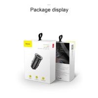 ราคา BASEUS MINI CAR CHARGER MOBIL 30W DUAL USB C PD CHARGER 4.0 ต้นฉบับ BASEUS (44455020237)