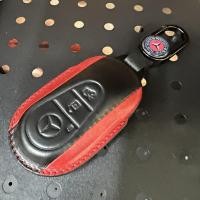 ราคา เคสหนังดำแดง รีโมทรถ All New Mercedes-Benz C 220 d 2022 พรีเมียมเกรด Premium Grade (Cow Hide Leather Key Case Key Se (23301753485)