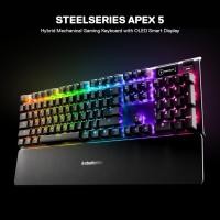 ราคา STEELSERIES APEX 5 HYBRID MECHANICAL GAMING KEYBOARD คีย์บอร์ดเกมมิ่งไฟ RGB คีย์ ENG (24341284461)