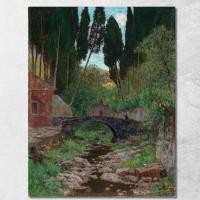 ราคา An Old Stone Bridge Alfred Zoff, azf17 ภาพพิมพ์บนผ้าใบแคนวาส (29477270051)
