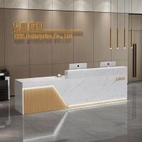 ราคา เคาน์เตอร์, เคาน์เตอร์สำนักงาน, เคาน์เตอร์แคชเชียร์/แผนกต้อนรับ, โต๊ะประชาสัมพันธ์+LED/LOGO (55105627899)