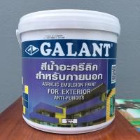 ราคา สีทาบ้าน สีน้ำทาได้ทั้งภายนอกและภายในอาคาร สีขาว ยี่ห้อ Galant ขนาด 3.6 ลิตร (2285477733)